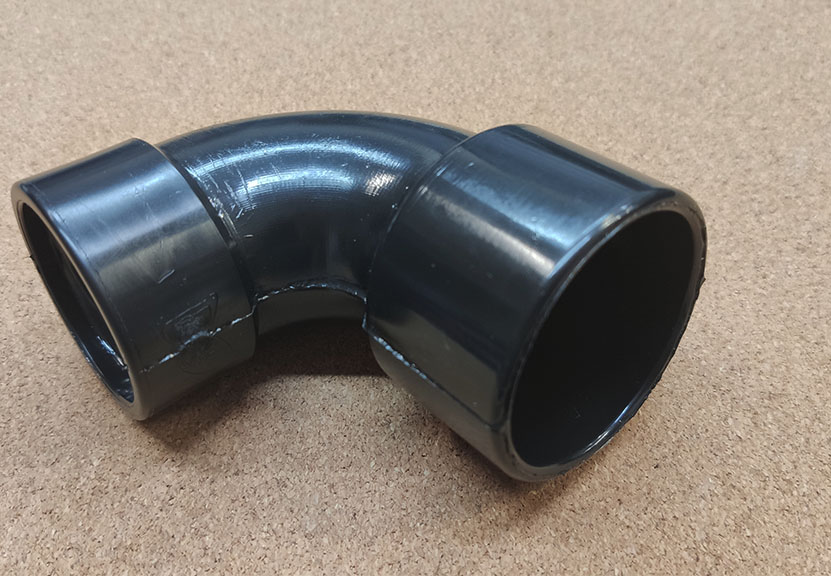 Bent hose end 